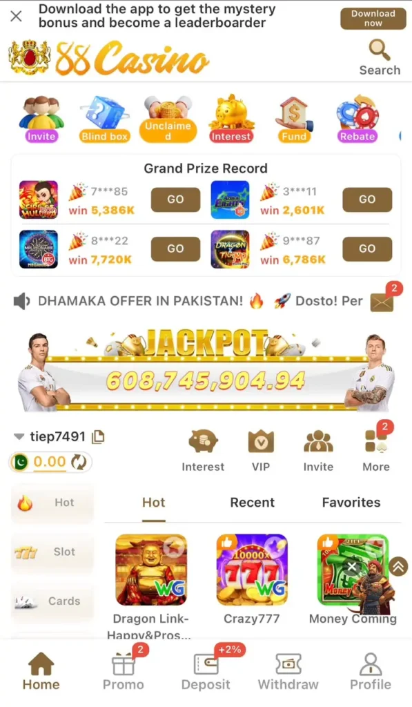 88CASINO Game